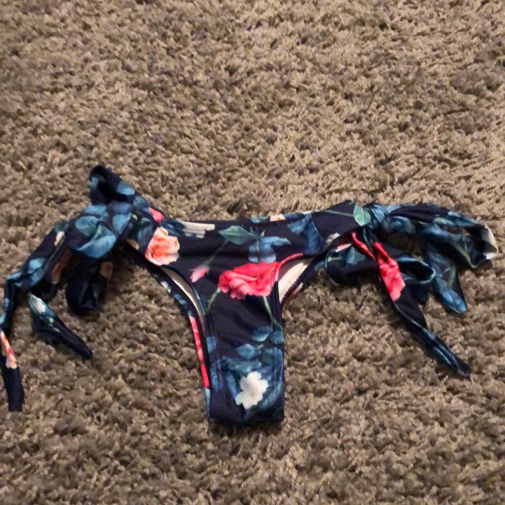 floral cheeky bikini bottom